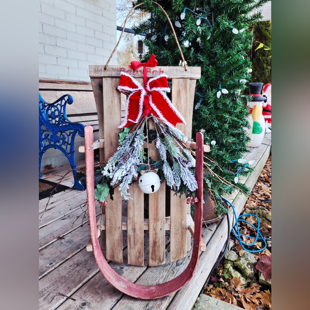 Vintage 1960s "Baby Bob" Wooden Sled